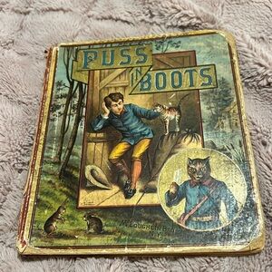 Vintage RARE 1800’s Puss and Boots book